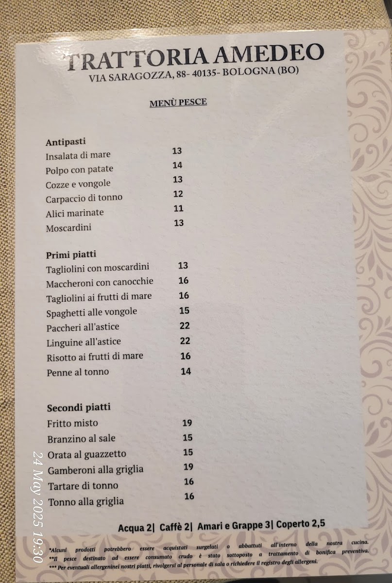 Menu Trattoria Amedeo-3