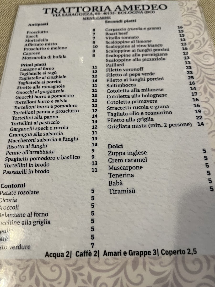 Menu Trattoria Amedeo-4