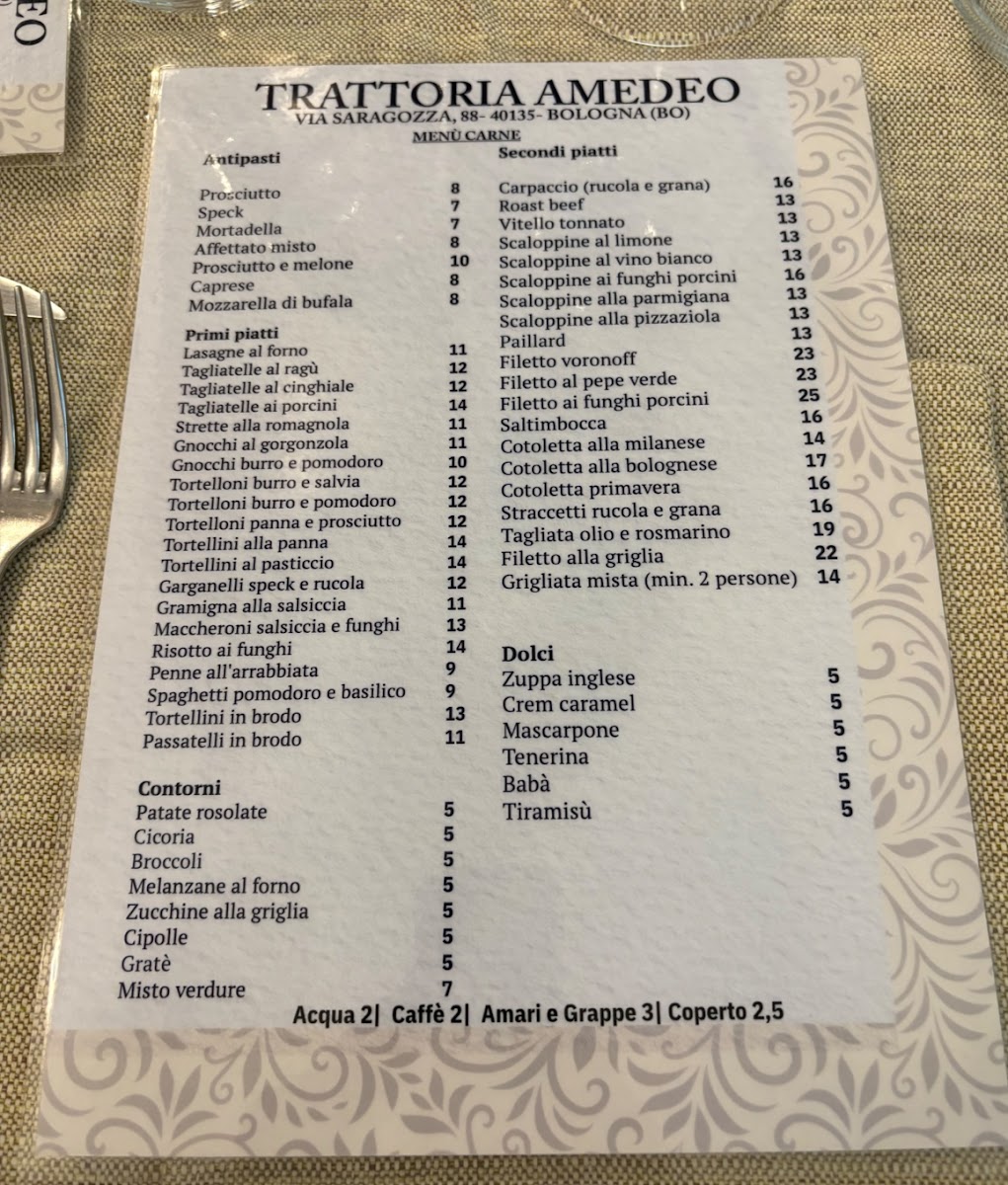 Menu Trattoria Amedeo-5