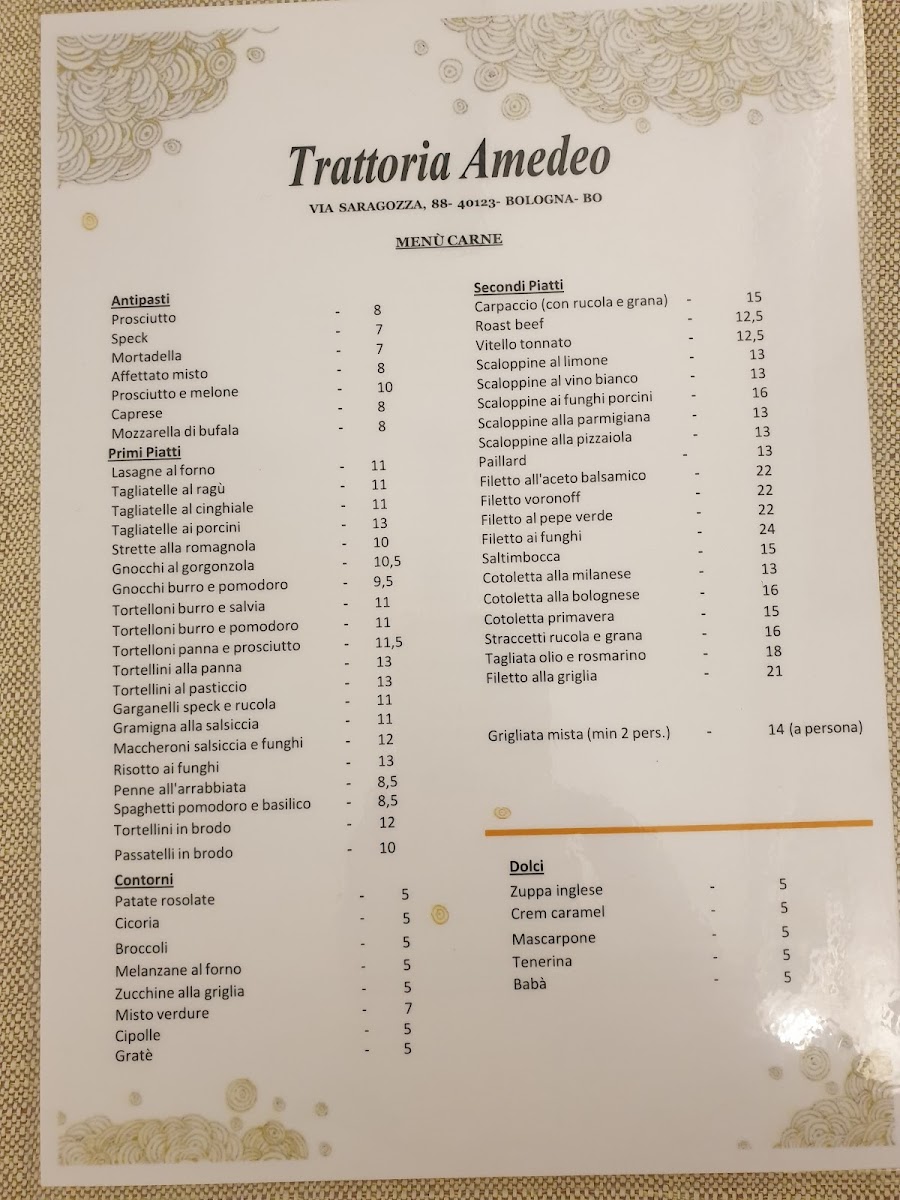 Menu Trattoria Amedeo-6